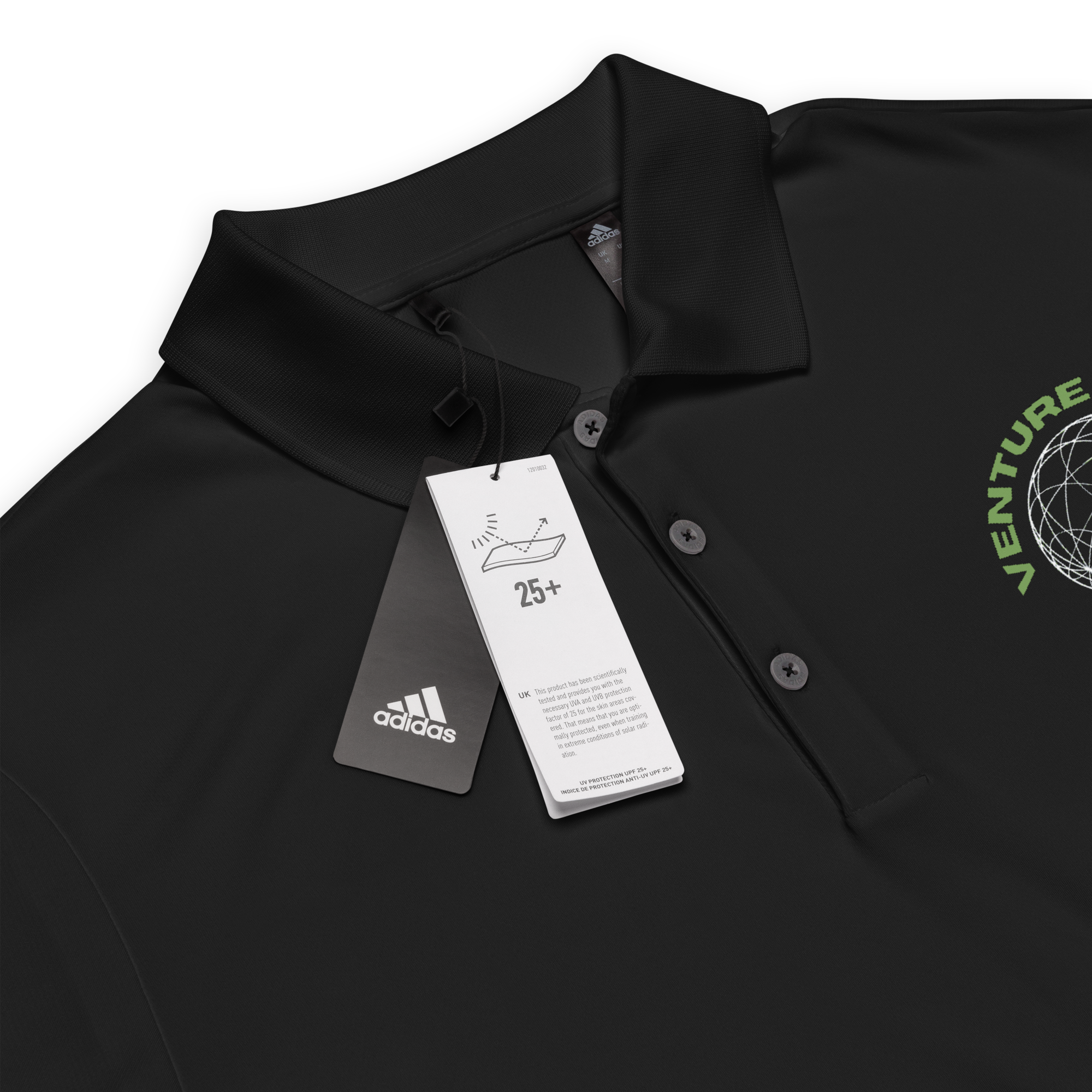 Venture ATMs Black Adidas Performance Polo Shirt