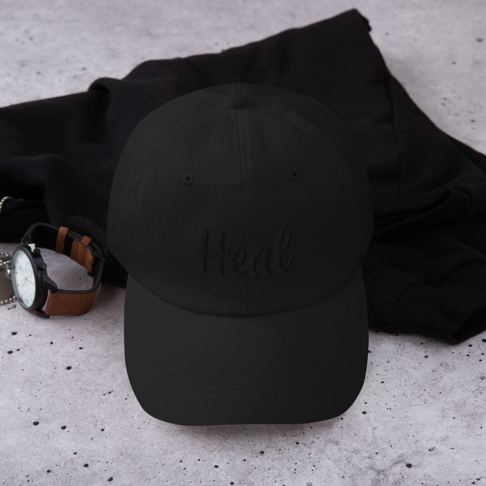 Heal (Black Embroidered) Hat