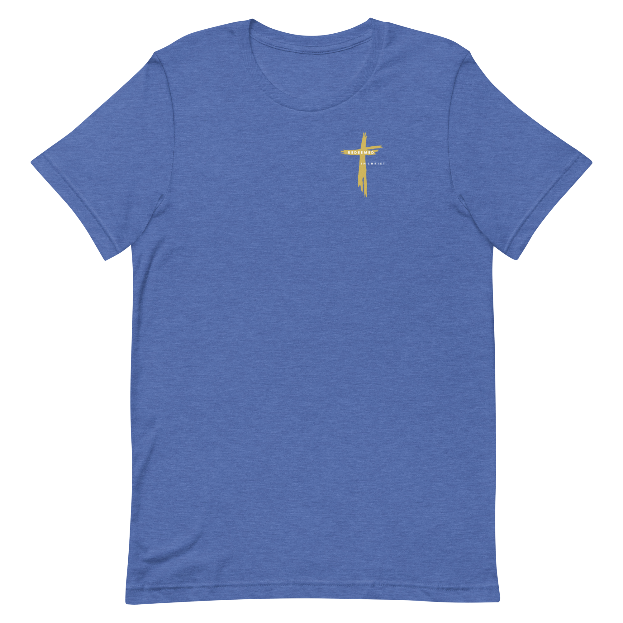 Redeemed in Christ. (Dark Color) Unisex T-Shirt